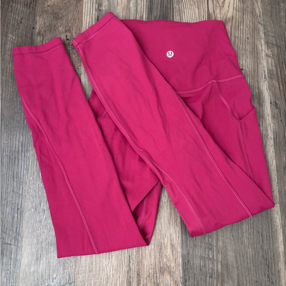 Lululemon Raspberry Align Side-Pocket Leggings